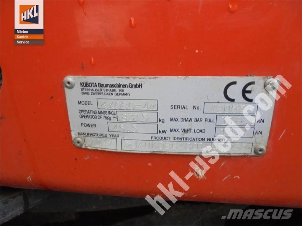 Kubota KX 080-4 Minikoparki