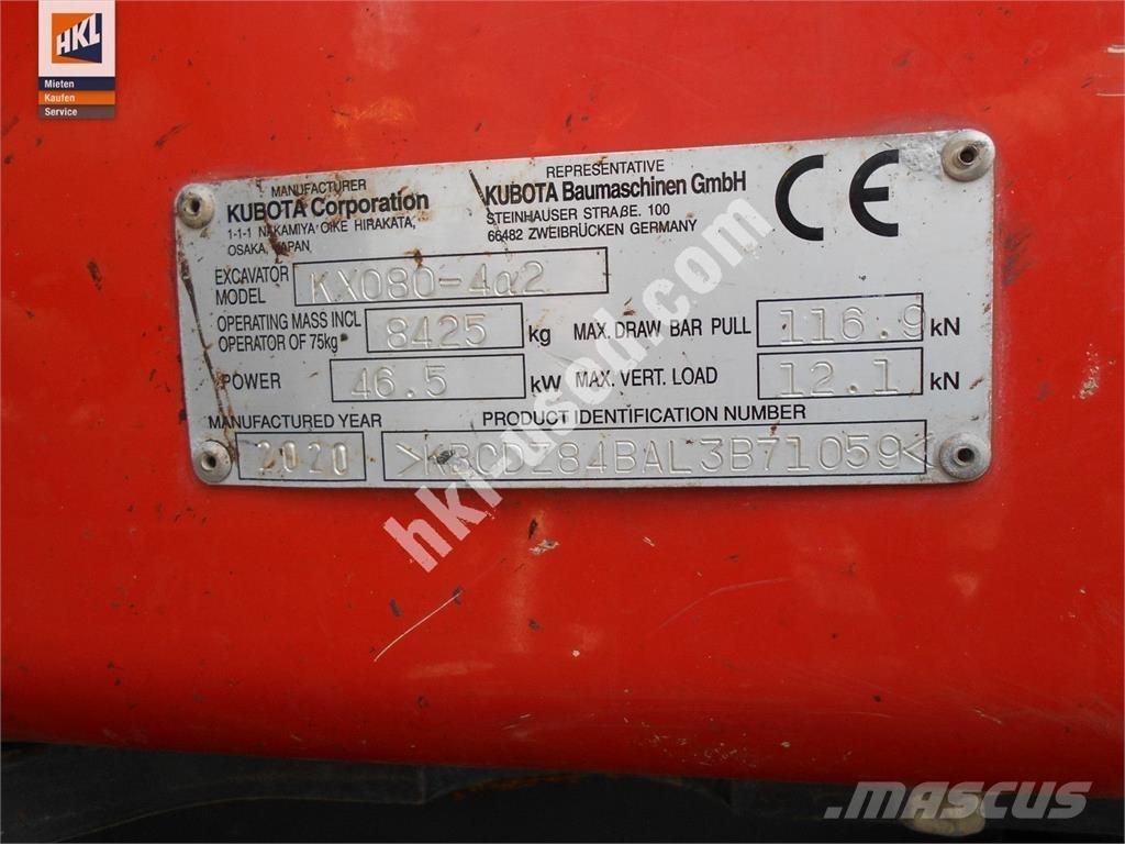Kubota KX 080-4 Minikoparki
