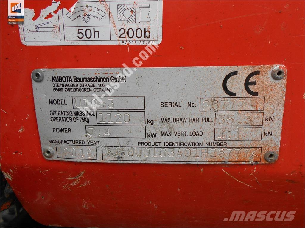 Kubota U 10-3 Minikoparki