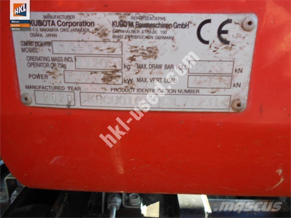 Kubota U 10-3 Minikoparki