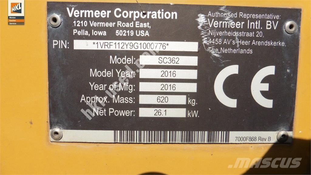 Vermeer SC 362 Maszyny budowlane - Inne