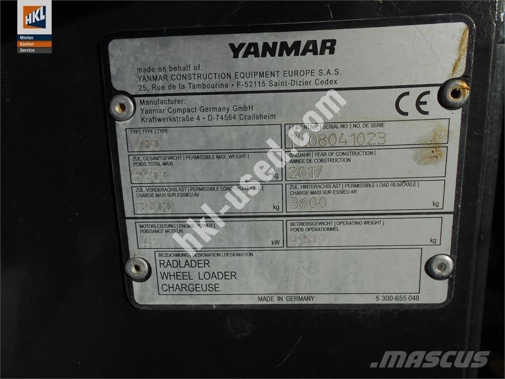 Yanmar V 80 Ładowarki kołowe