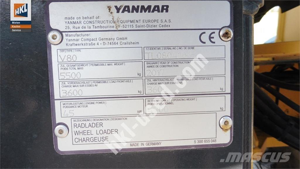 Yanmar V 80 Ładowarki kołowe