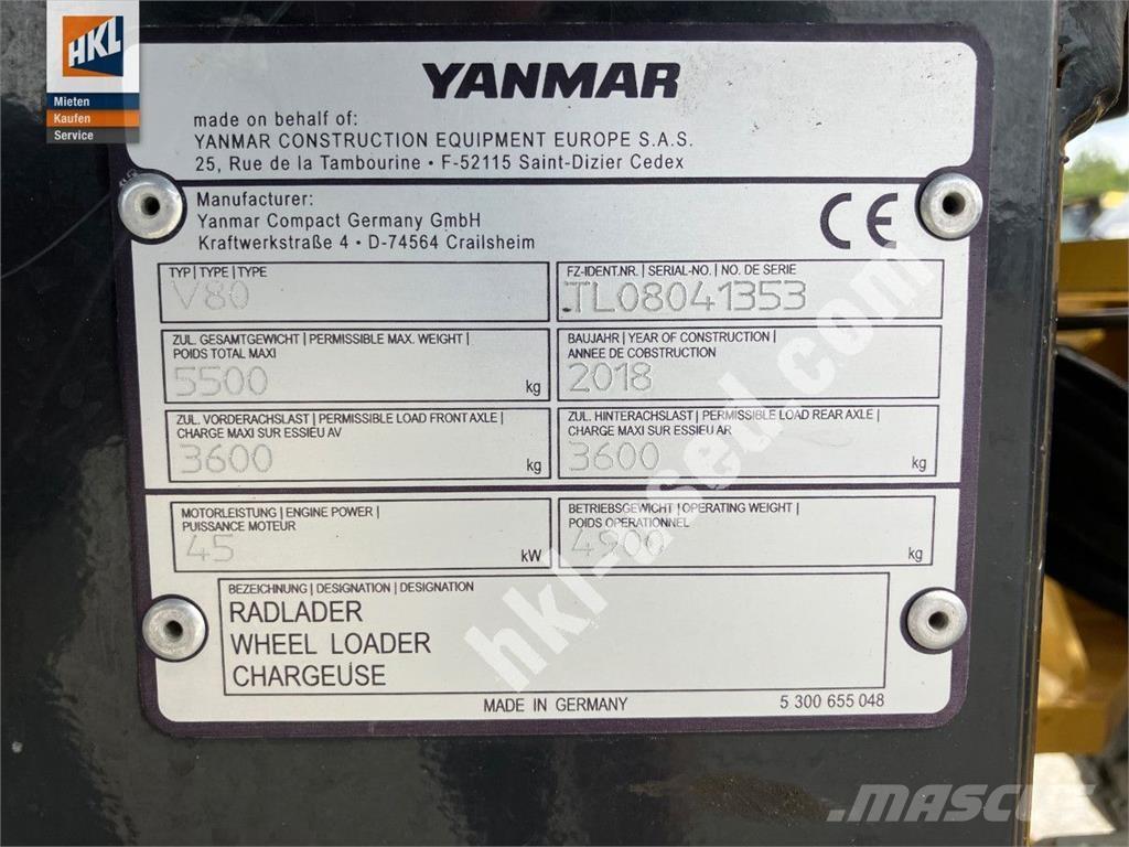 Yanmar V 80 Ładowarki kołowe