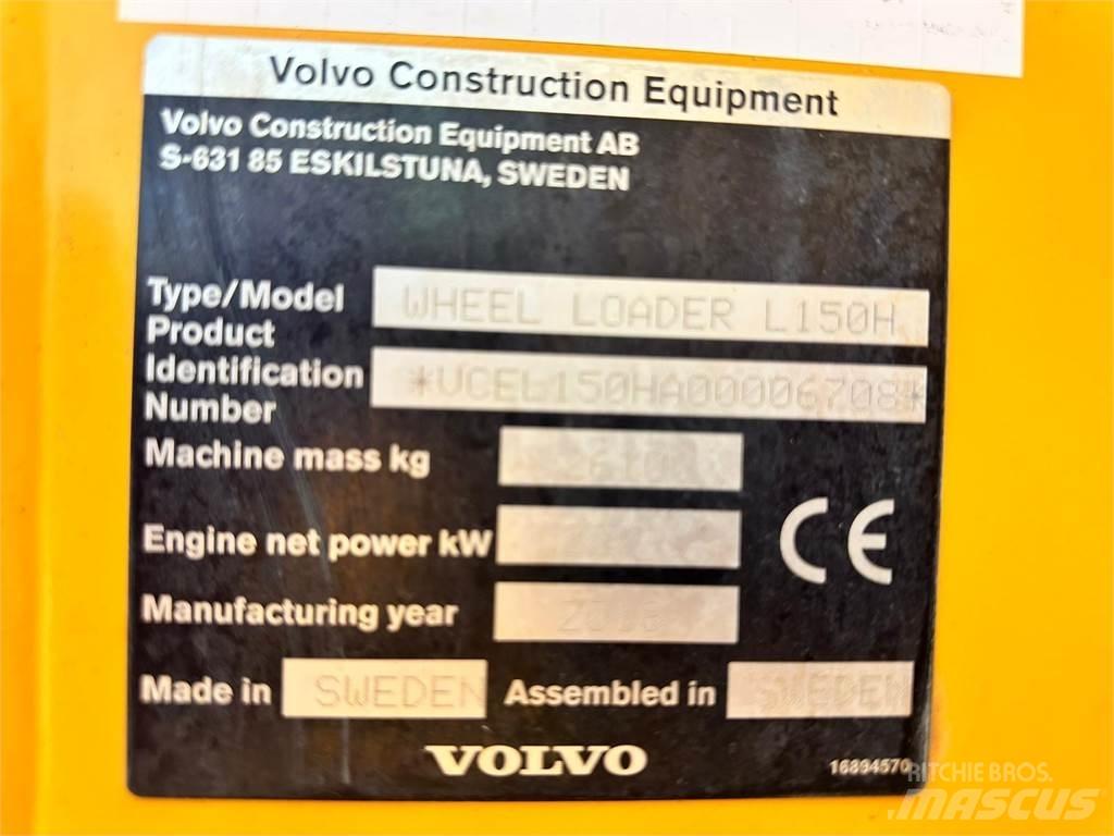  2018 Volvo L150H Ładowarki kołowe
