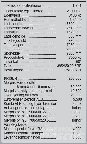 Pronar T-701 Komunalne - Inne