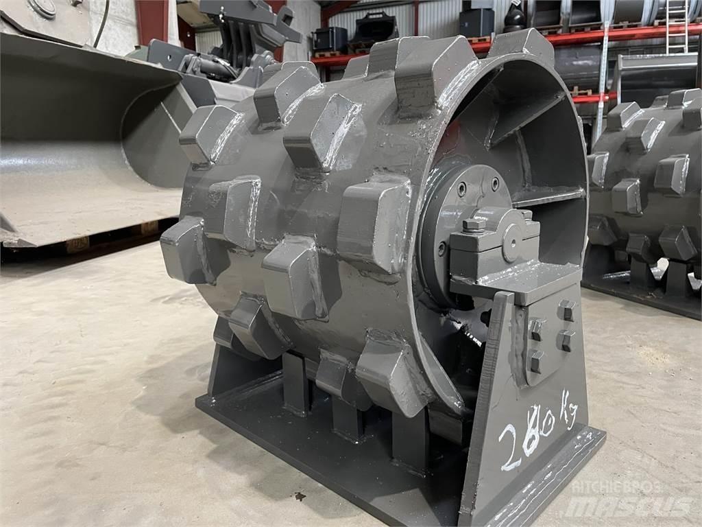  450 mm kompaktorhjul Walce ogumione