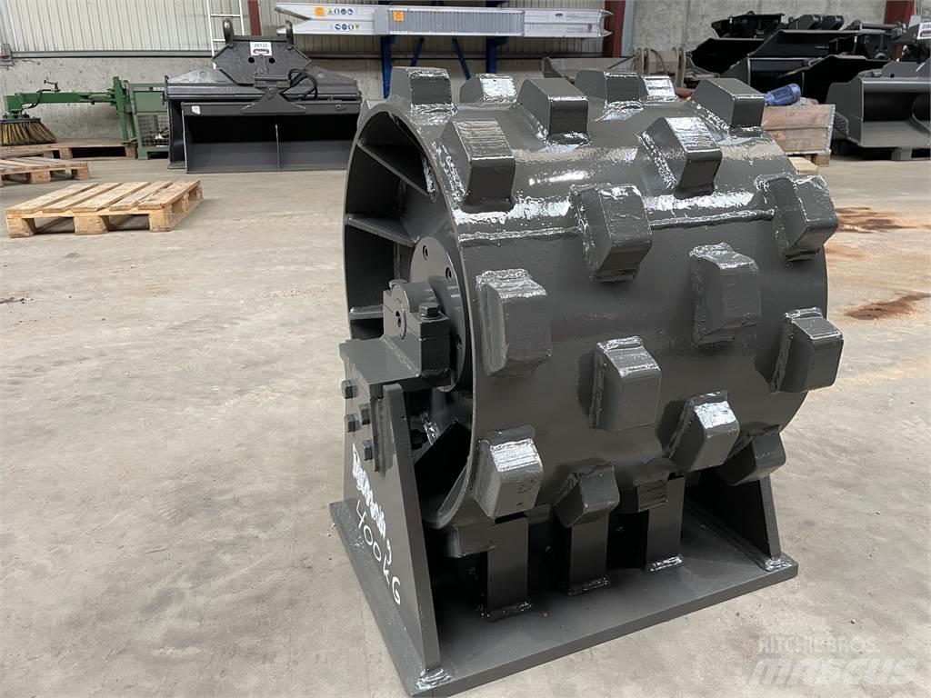  470 mm kompaktorhjul Walce ogumione