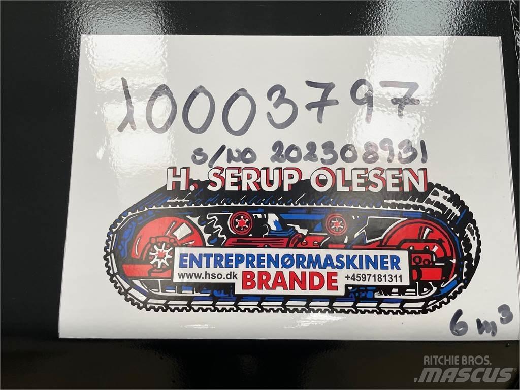  6 kbm Højtipskovl Łyżki do ładowarek