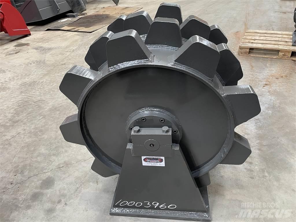  650 mm kompaktorhjul Walce ogumione