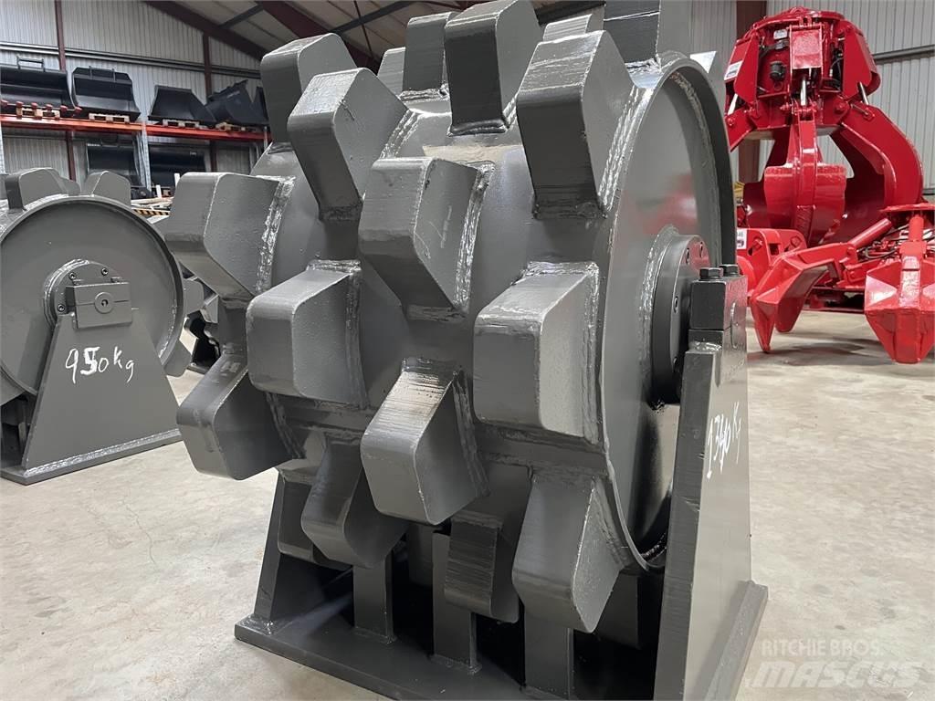  650 mm kompaktorhjul Walce ogumione