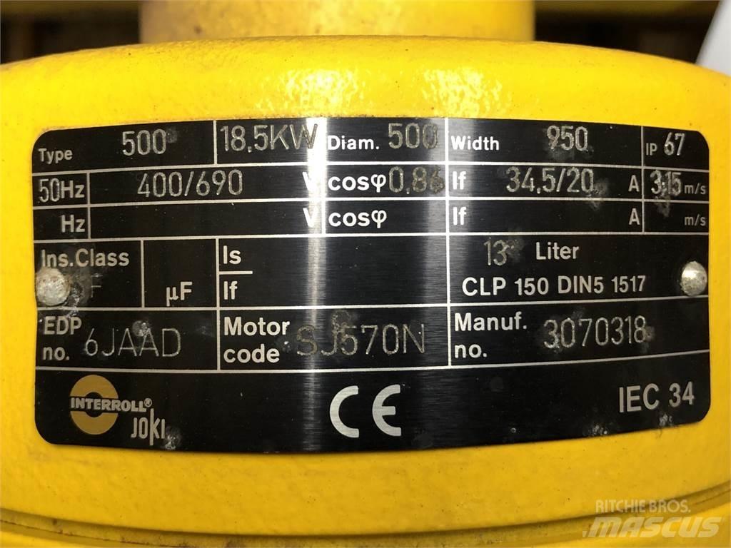 Joki Tromlemotor Type 500 Przenośniki taśmowe