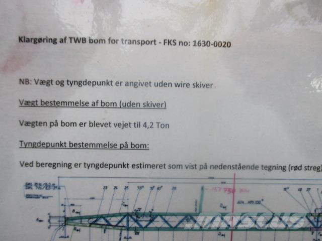  Kran bom SWL 20 ton Części do dźwigów oraz wyposażenie