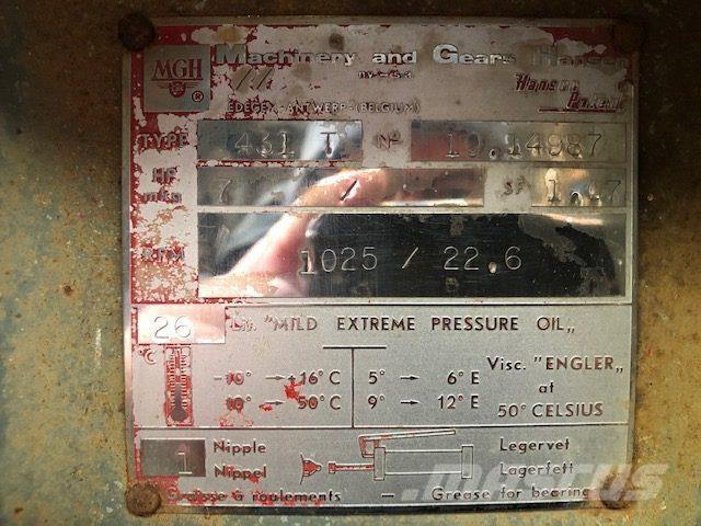  MGH gear Type 431T Przekładnie i skrzynie biegów