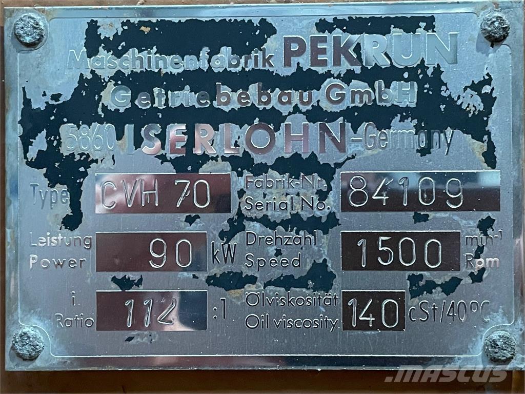  Pekrun Type CVH70 gear Przekładnie i skrzynie biegów