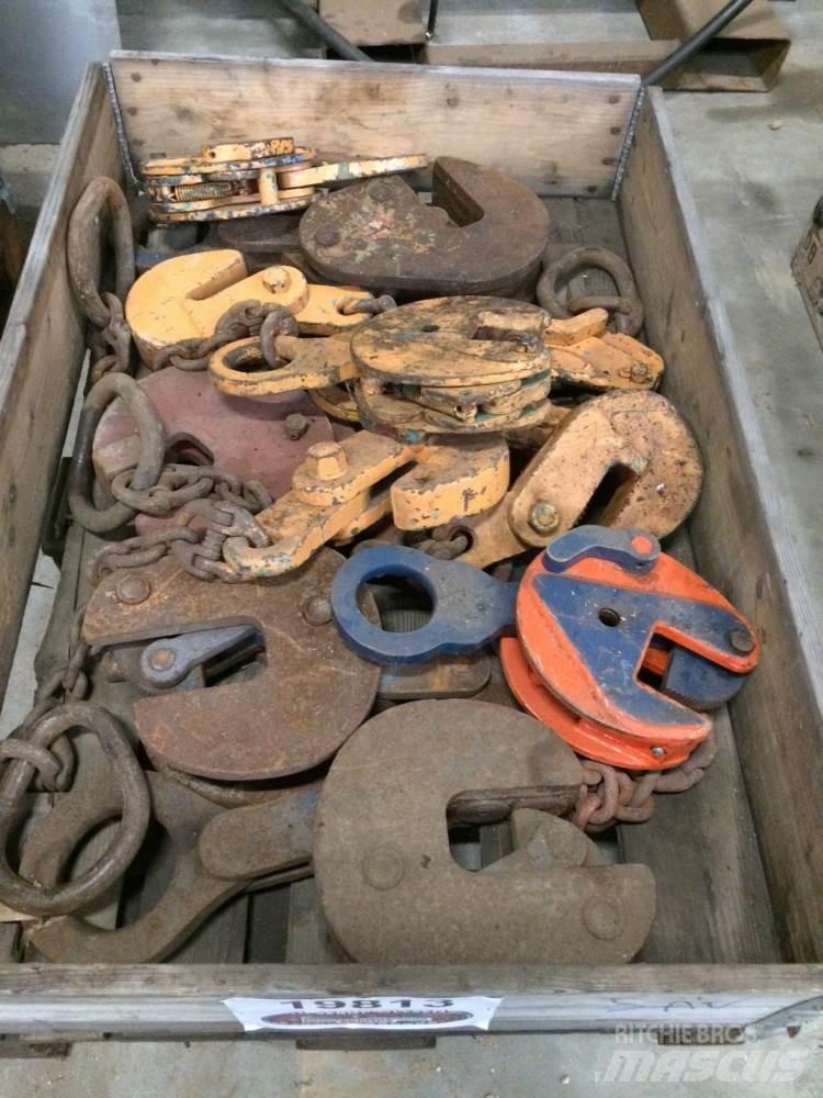  Pladeklør, diverse 1 palle Części do dźwigów oraz wyposażenie