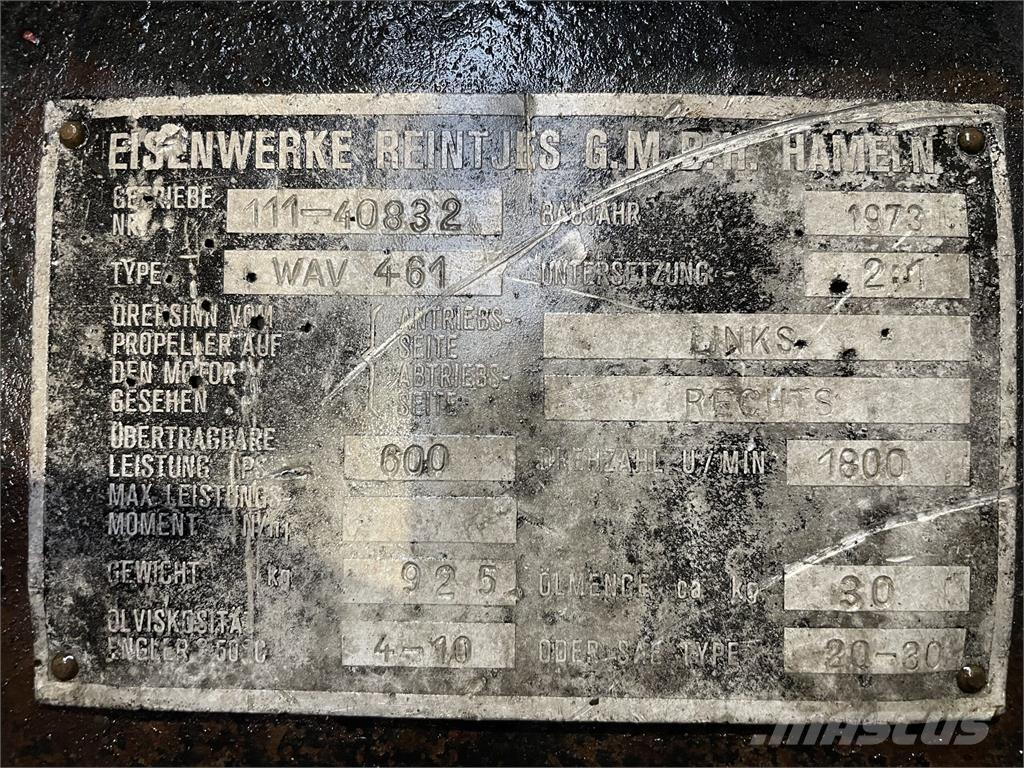 Reintjes WAV 461 Gear Przekładnie i skrzynie biegów