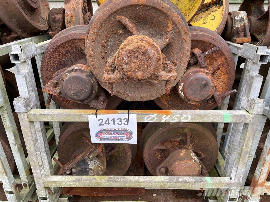  Skinnehjul ø450 mm + flange Opony, koła i felgi