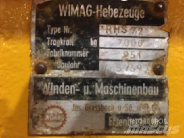  Wimag RHS72 løfteåg - 7 ton Części do dźwigów oraz wyposażenie