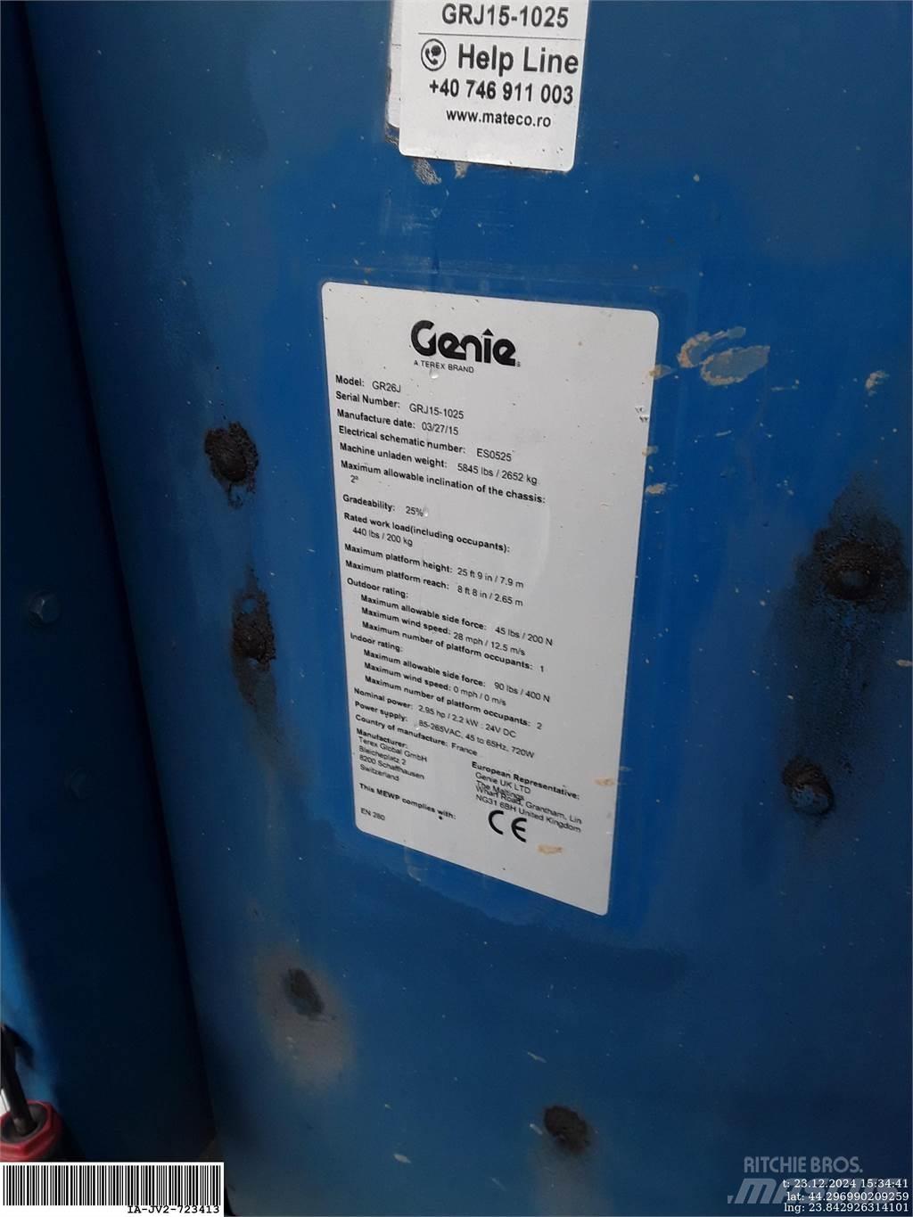 Genie GR26J Podnośniki masztowe