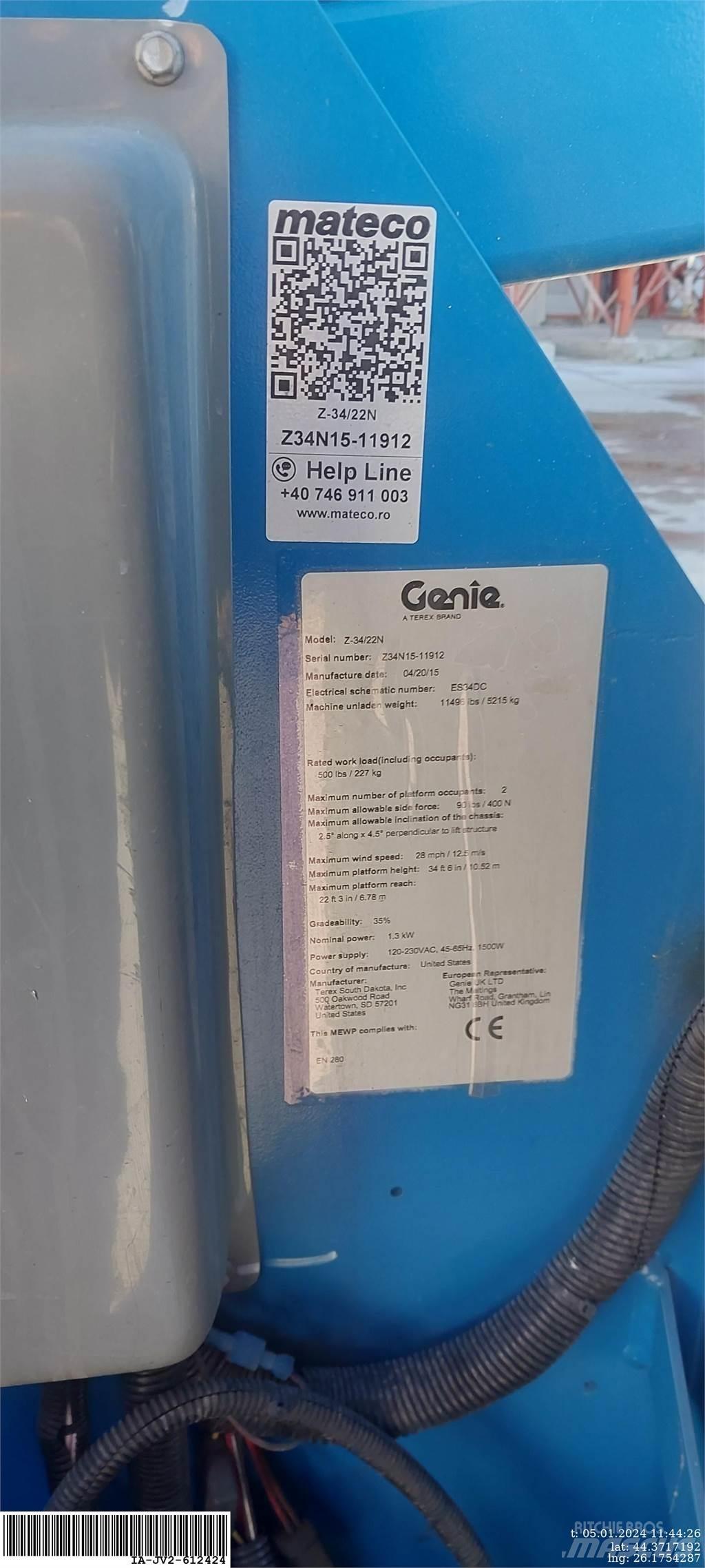 Genie Z-34/22N Podnośniki przegubowe