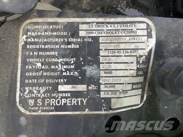 Chevrolet 2500 Pick-upy / Pojazdy z otwieranymi burtami