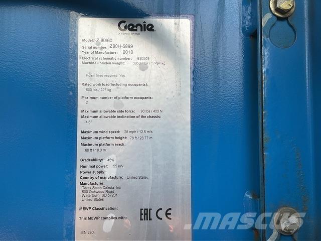 Genie Z80/60 Podnośniki przegubowe