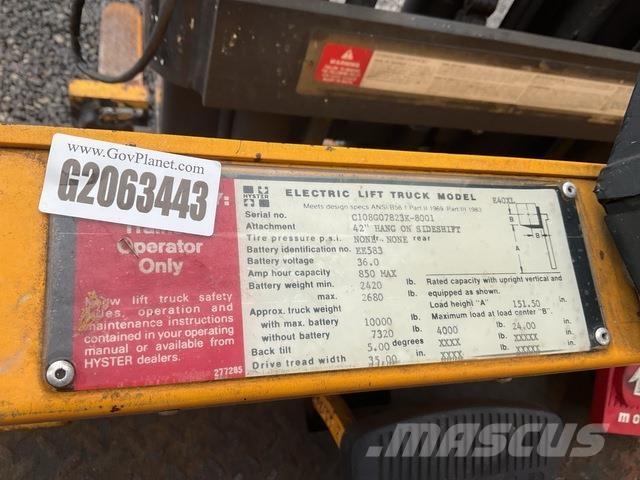 Hyster E40XL Wózki elektryczne