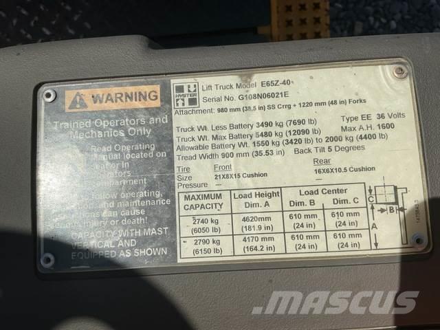 Hyster E65Z-40 Wózki elektryczne