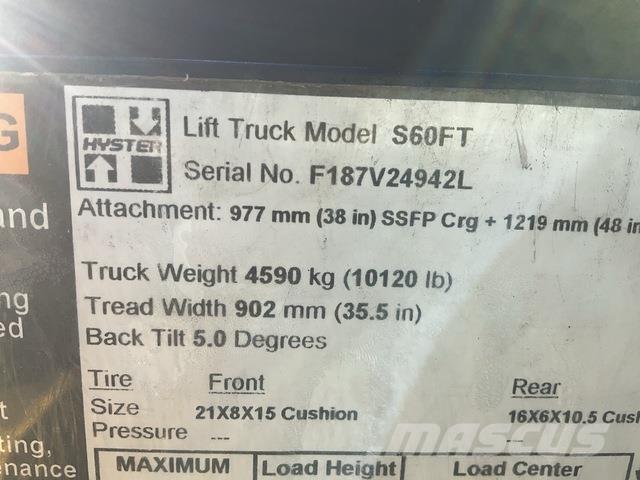 Hyster S60FT Wózki elektryczne