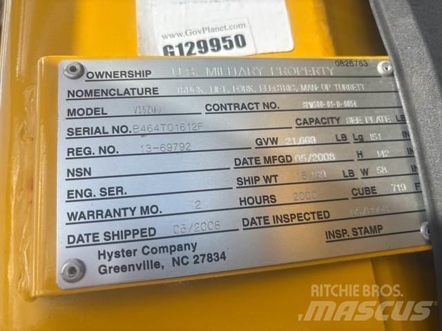 Hyster V35ZMU Wózki wózki kompletacyjne średnio wysoko unoszące