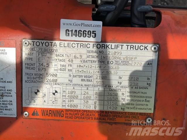 Toyota 7FBEU20 Wózki elektryczne