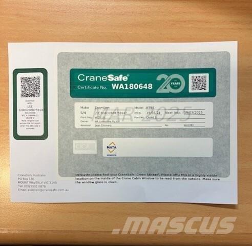 Zoomlion RT55 Żurawie terenowe