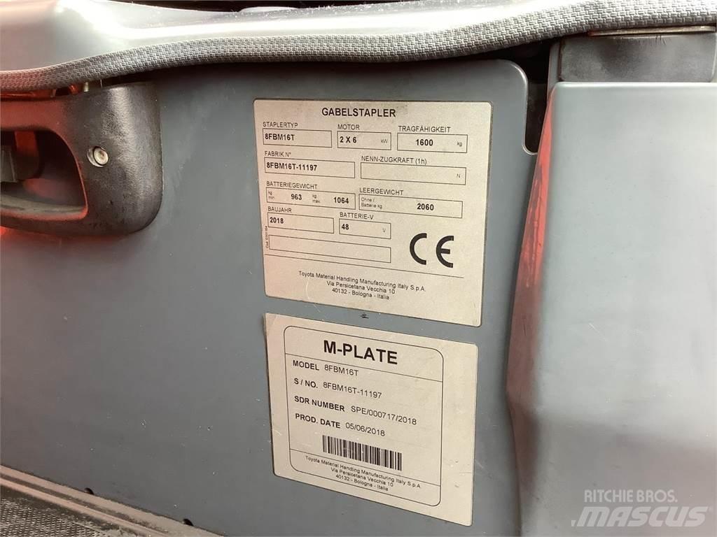 Toyota 8FBM16T Wózki elektryczne