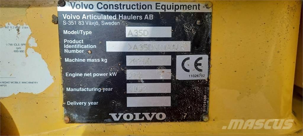 Volvo A35D Wozidła przegubowe