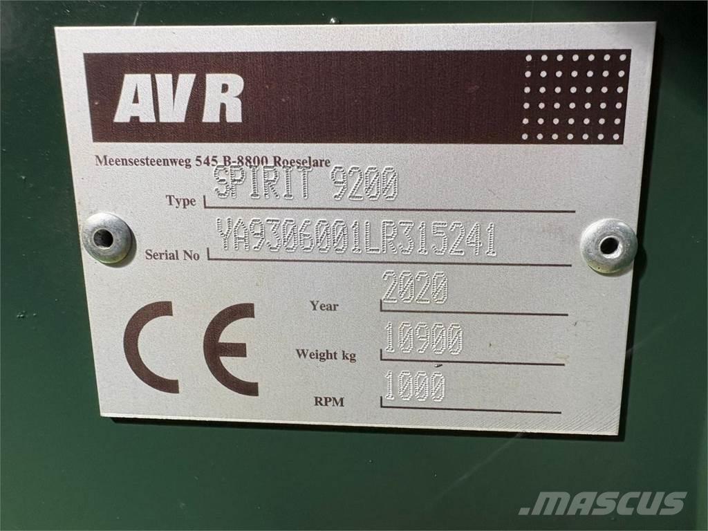 AVR SPIRIT 9200 Kombajny ziemniaczane i kopaczki