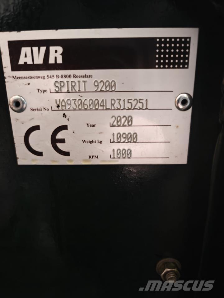 AVR SPIRIT 9200 Kombajny ziemniaczane i kopaczki
