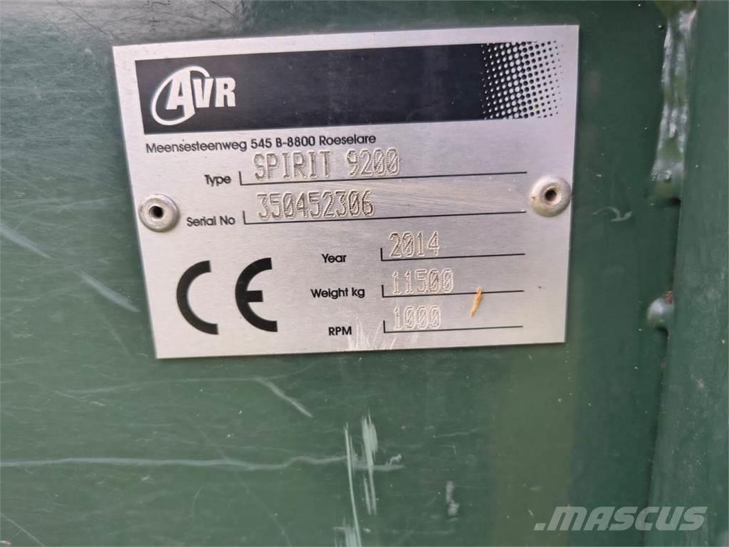 AVR SPIRIT 9200 Kombajny ziemniaczane i kopaczki