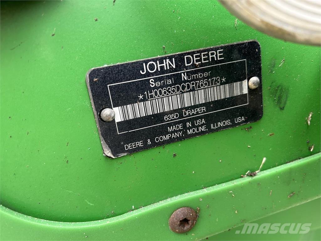 John Deere 635D Głowice ścinkowe