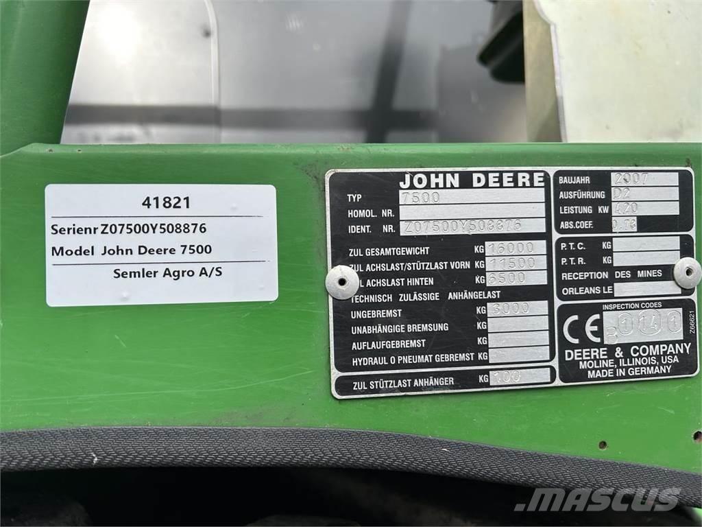 John Deere 7500 Kombajny silosowe