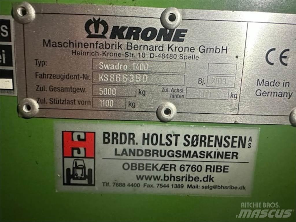 Krone SWADRO 1400 Zgrabiarki i przetrząsacze