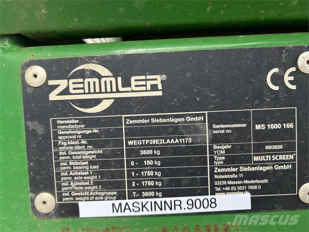 Zemmler MS1600 Sprzęt segregujący