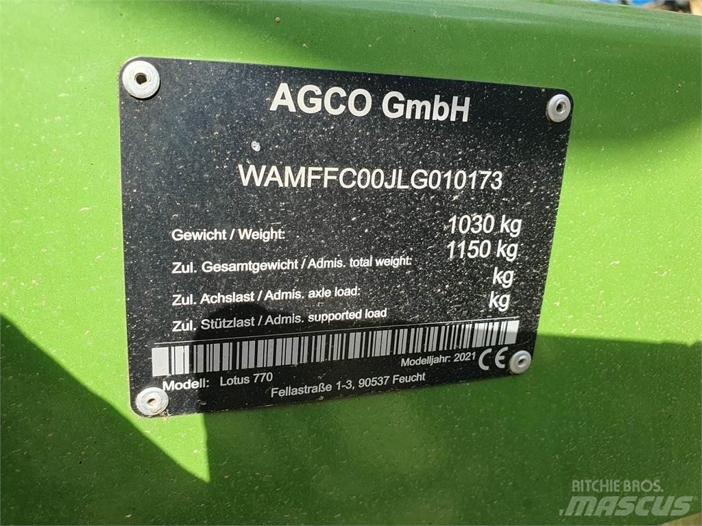 Fendt LOTUS 770 Zgrabiarki i przetrząsacze