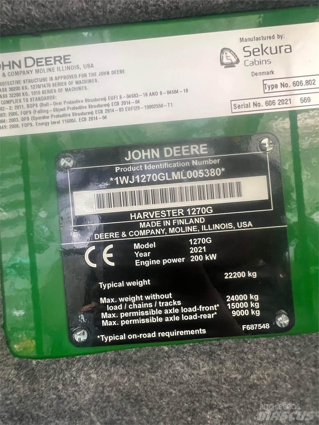 John Deere 1270G Harwestery