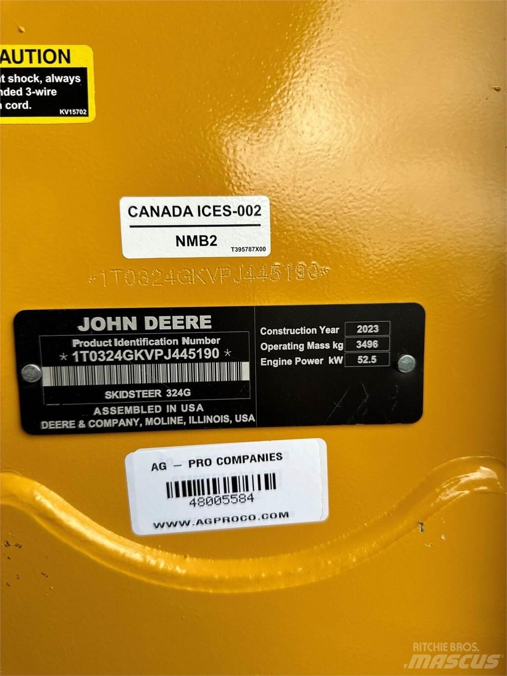 John Deere 324G Ładowarki burtowe