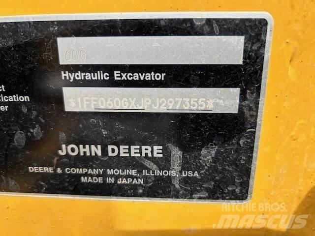 John Deere 60G Minikoparki