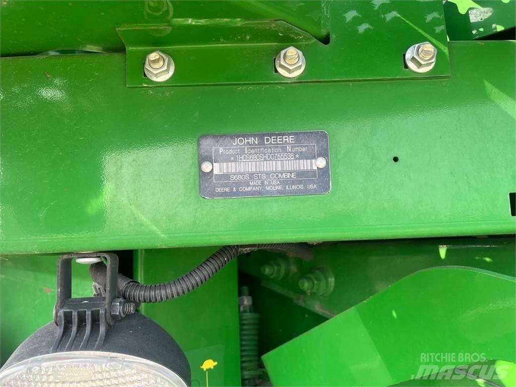 John Deere S680 Kombajny zbożowe