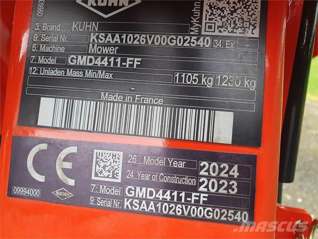 Kuhn GMD 4411 Kosiarki ze wstępną obróbka paszy
