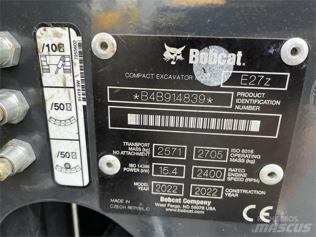 Bobcat E 27z Minikoparki