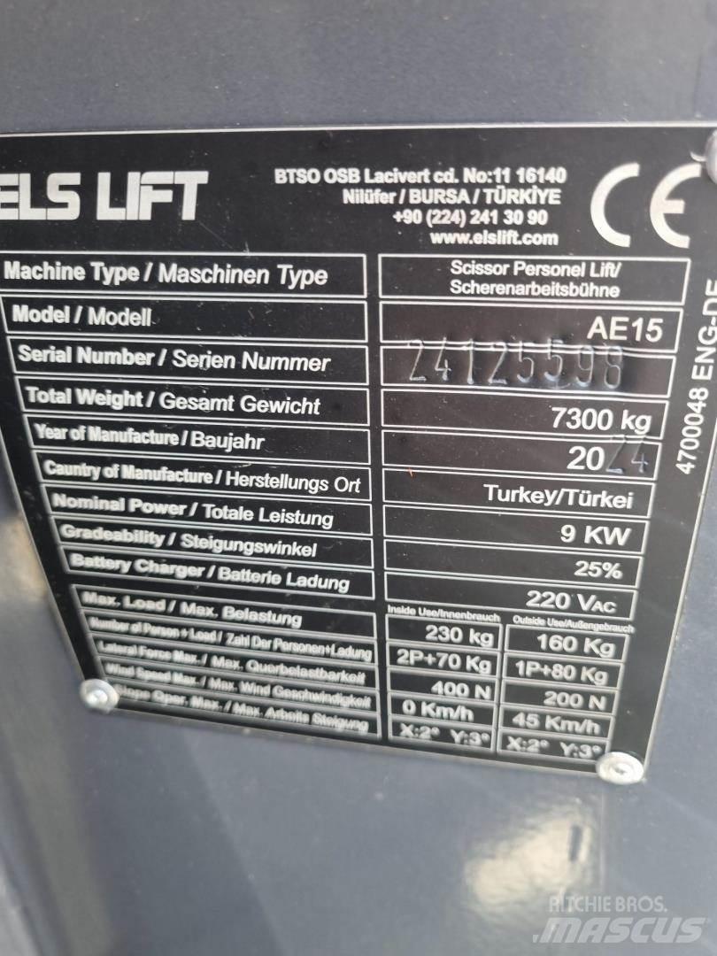 ELS LIFT AE15 Podnośniki przegubowe